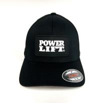 FlexFit- PVC Patch Hat- Black | Power Lift